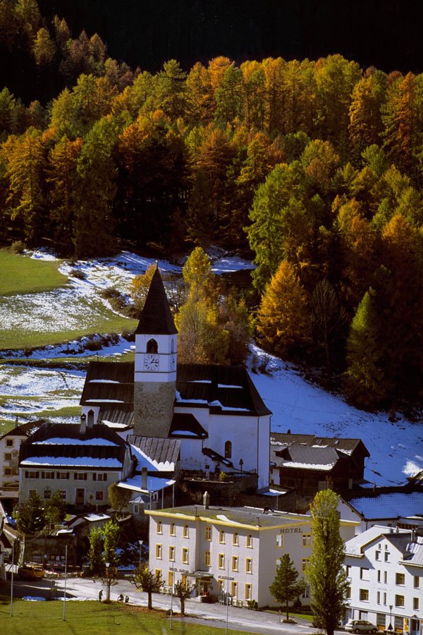 776006 Village Of Tarasp, Switzerland A4 Photo Print