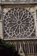 776013 Rose Window, Notre Dame Cathedral, Paris, France A4 Photo Print