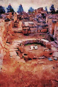 776032 Byzantine Church, Nea Paphos, Cyprus A4 Limited Edition Watercolour Print