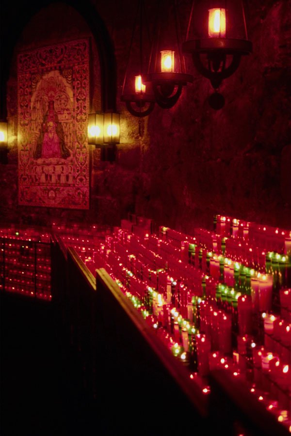 776044 Candles, Montserrat, Spain A4 Photo Print