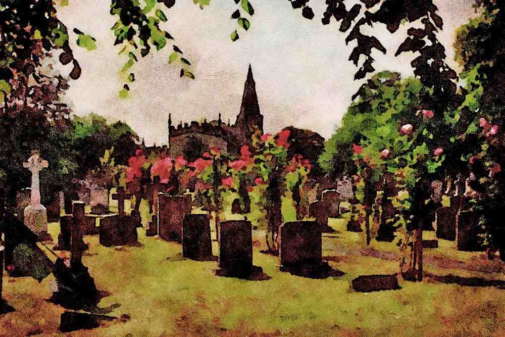 776051 St. Anne's Church, Baslow A4 Limited Edition Watercolour Print