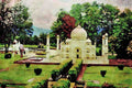 776060 Minimundus, Taj Mahal, Austria A4 Limited Edition Watercolour Print