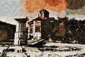 776061 Church On Ancient Temple Site, Athens, Greece A4 Limited Edition Watercolour Print