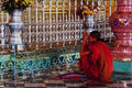 776069 Monk At Prayer, Myanmar A4 Photo Print