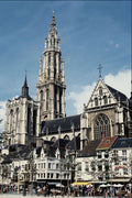 777003 Cathedral, Antwerp, Belgium A4 Photo Print