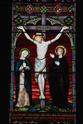777011 Stained Glass Window, St. Lawrence Church, Mickleton, Gloucestershire, England A4 Photo Print