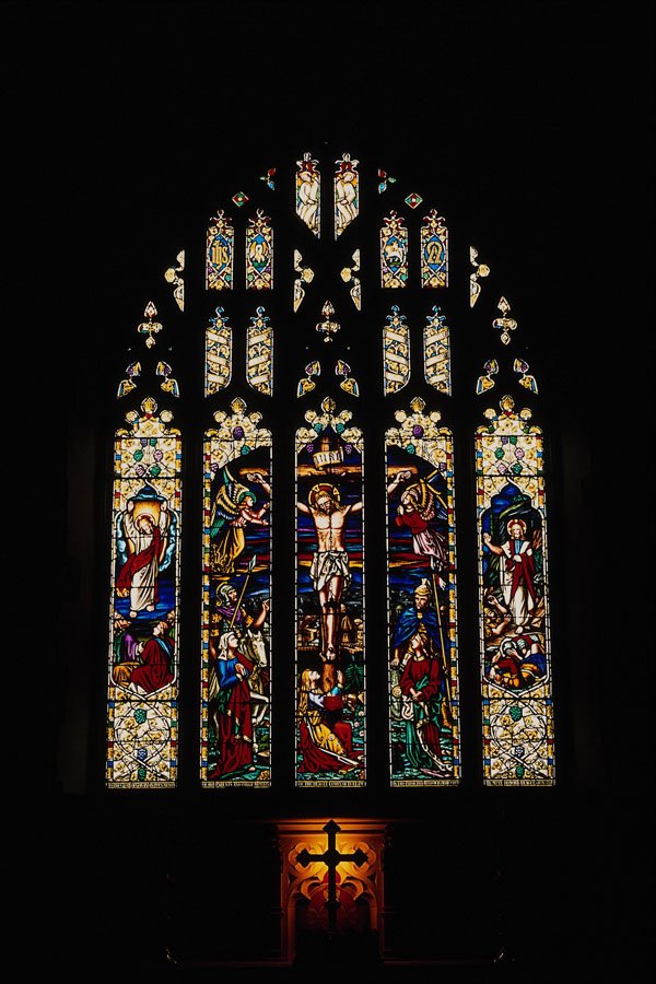 777026 Stained Glass Window, All Saints Church, Dulverton, Somerset, England A4 Photo Print
