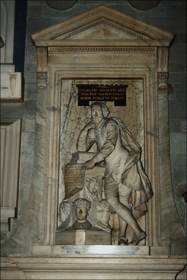 777082 William Shakespeare's Monument, Westminster Abbey, England A4 Photo Print