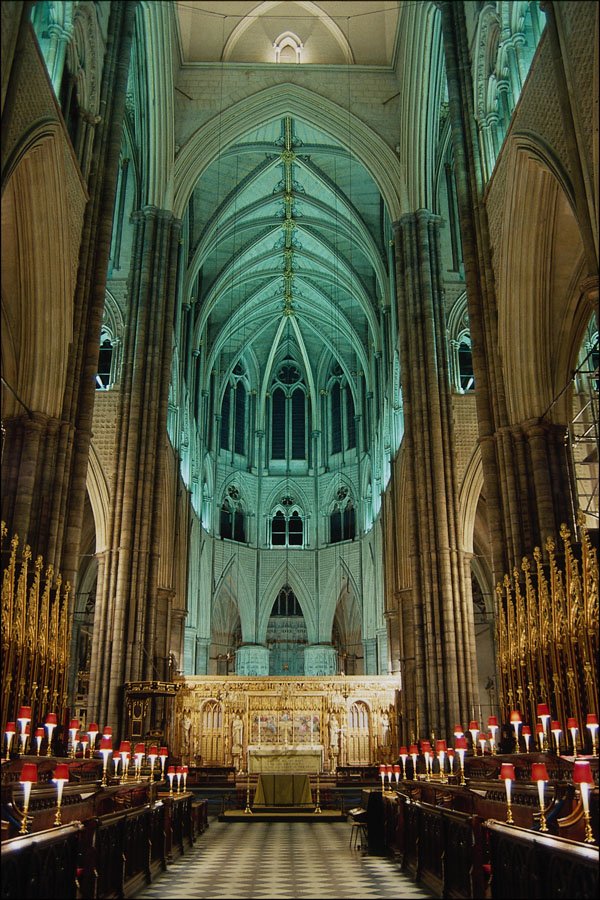777083 The Quire And Sacrarium, Westminster Abbey, England A4 Photo Print