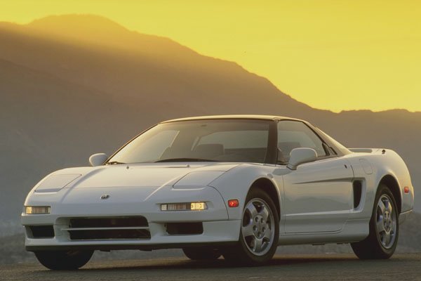 778006 Acura NSX, Front 3 4 View With Yellow Sunset A4 Photo Print