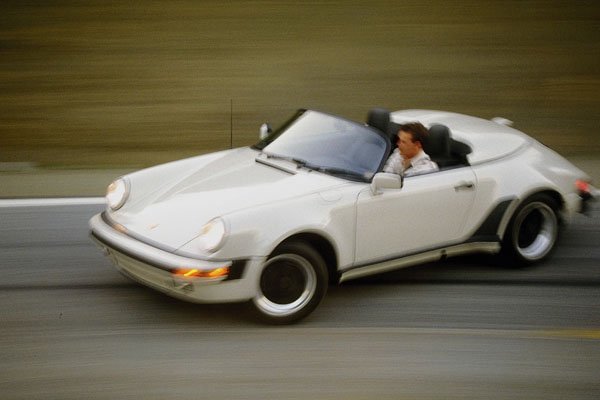 778007 Porsche 911 Speedster, Sliding Around Corner A4 Photo Print