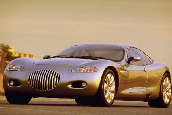 778009 Chrysler 300 Concept Car, Low Front, 3 4 View Against Sky A4 Photo Print