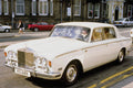 778044 White Rolls Royce Limousine, Herrogat, England A4 Photo Print