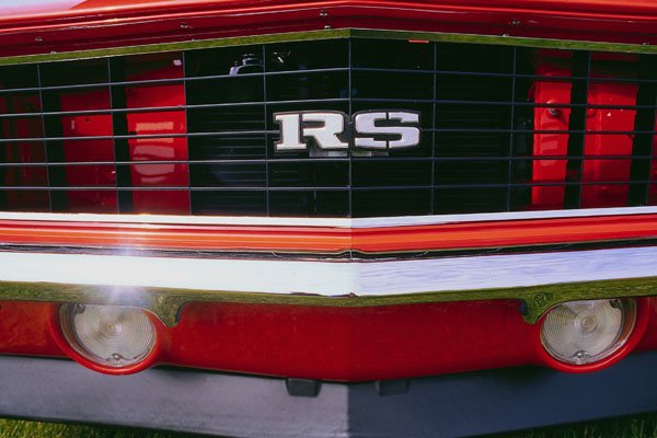 778069 1968 Chevrolet Camaro Rally Sport, Front Grill A4 Photo Print