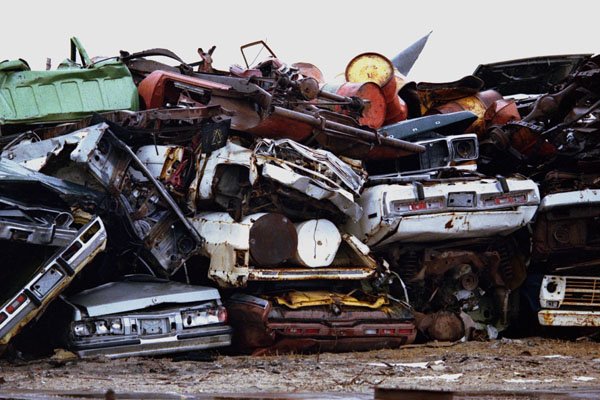 778075 Car Dump, Churchill, Manitoba, Canada A4 Photo Print