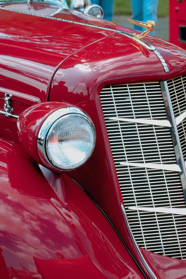 779016 Front End Of Antique Car A4 Photo Print