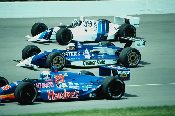 779035 Three Cars Prepare To Take The Green Flag, Indy 500 A4 Photo Print