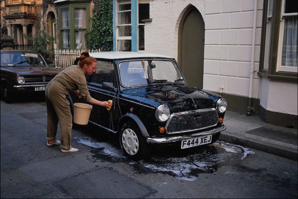 779061 Woman Washing Car A4 Photo Print