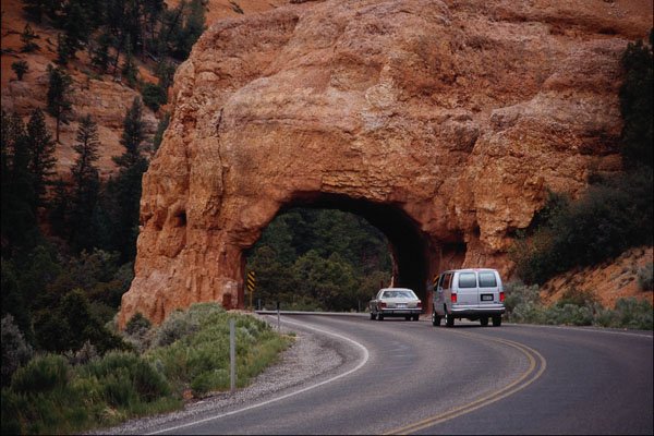 779062 Tunnel, Red Canyon, Utah, U.S.A. A4 Photo Print