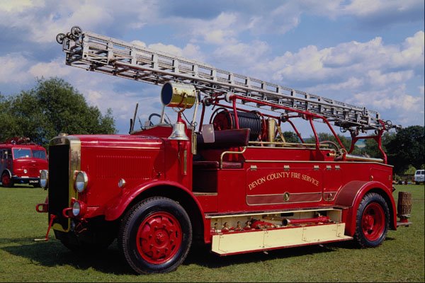 779068 1935 Leyland Cub Motor Pump A4 Photo Print
