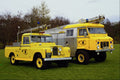 780012 1957 Land Rover (left), 1971 Land Rover (right) A4 Photo Print