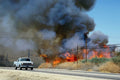 780031 Brush Fire, Desert, California, U.S.A. A4 Photo Print