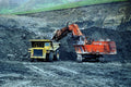 780045 Triple 6 Dump Truck, Loaded In The Pit By A Loader A4 Photo Print