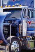 780052 Semi truck, Engine Cowl Up A4 Photo Print
