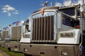 780053 Row Of Semi trucks A4 Photo Print