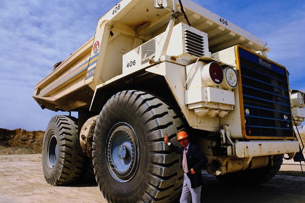 780077 Open Cast Coal Mine, Lorry Near Newcastle, New South Wales, Australia A4 Photo Print
