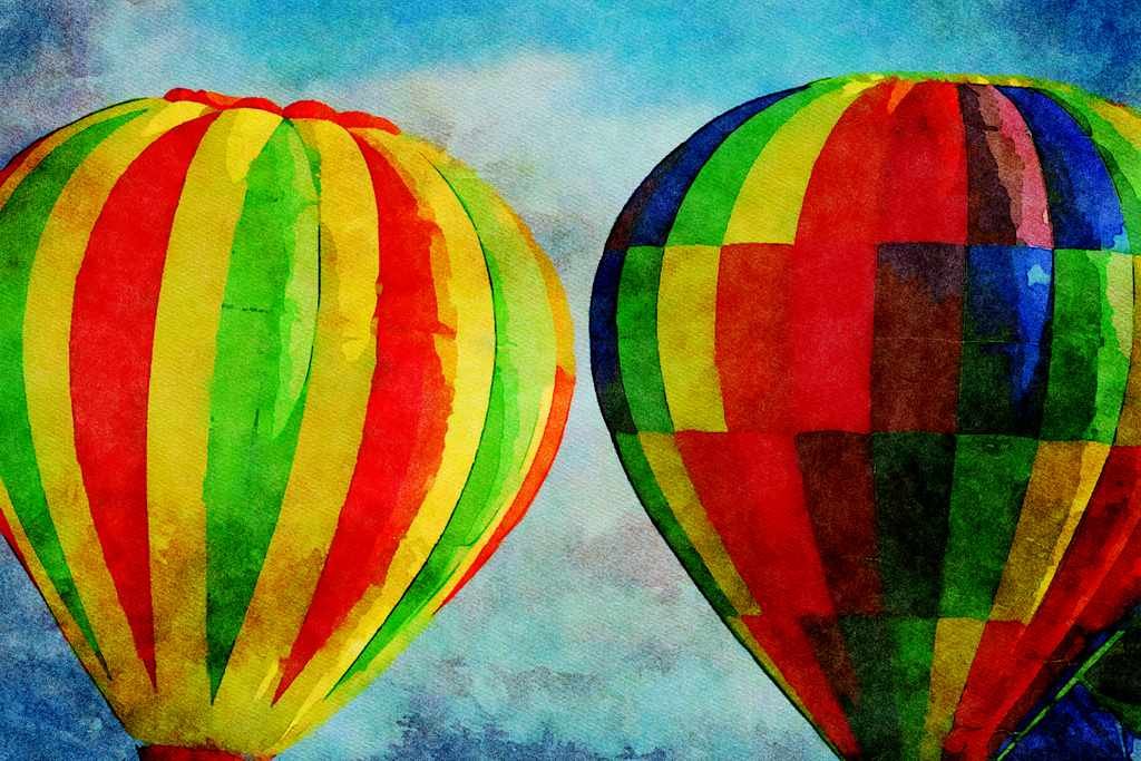 781003 Two's Company A4 Limited Edition Watercolour Print