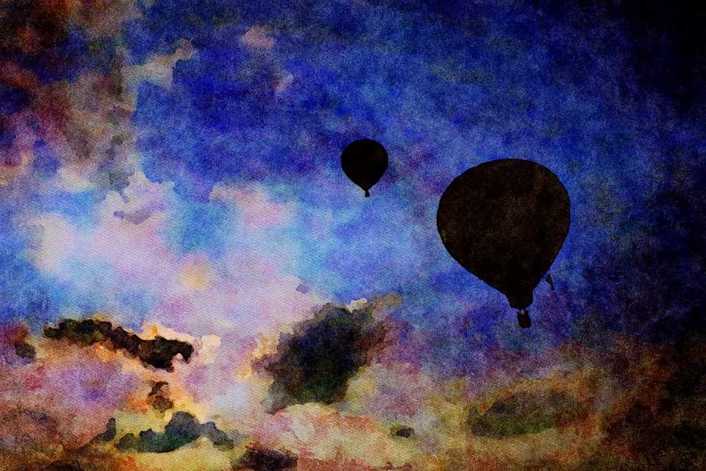 781012 Behind The Clouds A4 Limited Edition Watercolour Print