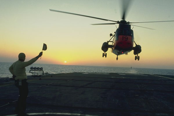 781013 Canadian Navy, NATO, Sunset Landing A4 Photo Print