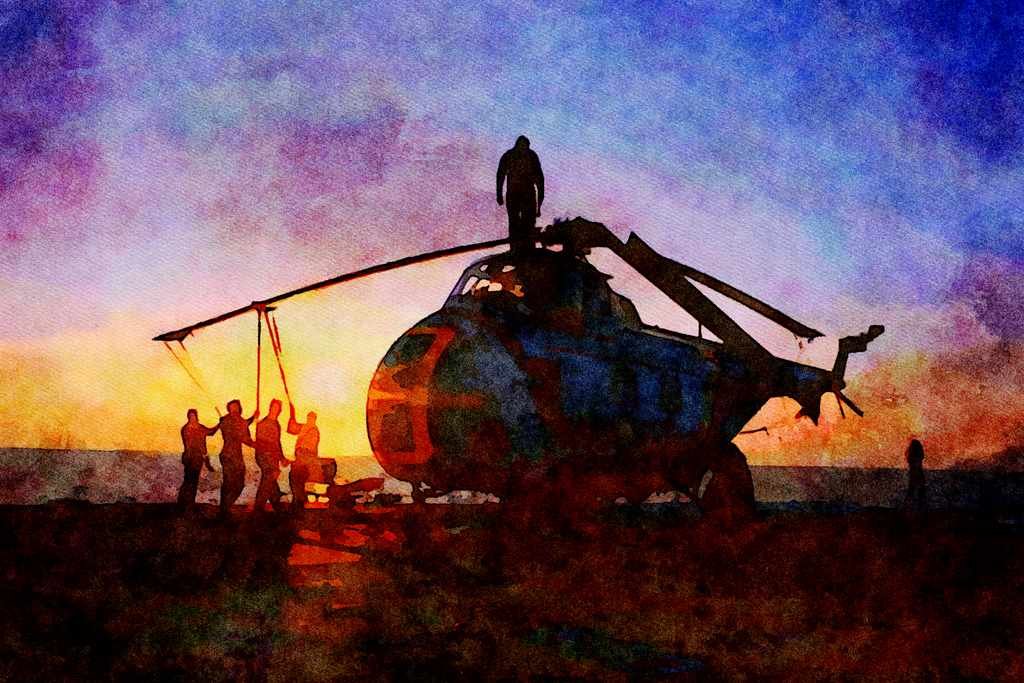 781014 Canadian Navy, NATO, Morning A4 Limited Edition Watercolour Print