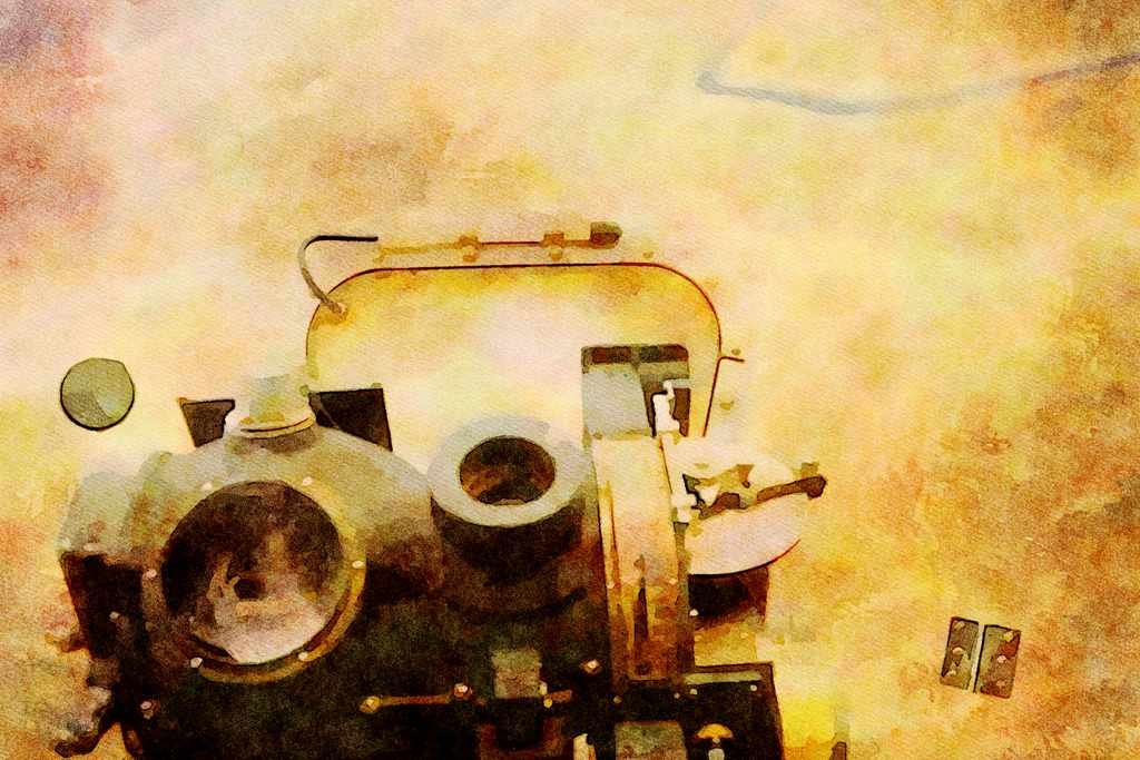 781016 Looking Forward From Boeing B 17 _Flying Fortress's_ Nose A4 Limited Edition Watercolour Print