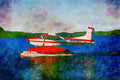 781035 Float Plane A4 Limited Edition Watercolour Print