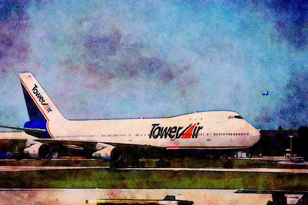 781041 Boeing 747 A4 Limited Edition Watercolour Print