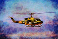 781042 Twin Huey UH 1N A4 Limited Edition Watercolour Print