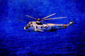 781043 Sea King SH 3H A4 Limited Edition Watercolour Print