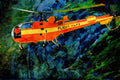 781062 Flight For Life Helicopter A4 Limited Edition Watercolour Print