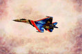 781072 Sukhoi Su 27 Fighter_interceptor Russian Air Force A4 Limited Edition Watercolour Print