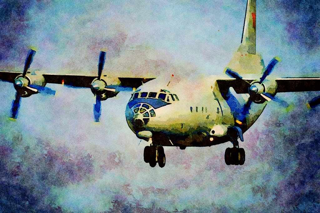 781078 Transport Aircraft, Russian Air Force A4 Limited Edition Watercolour Print