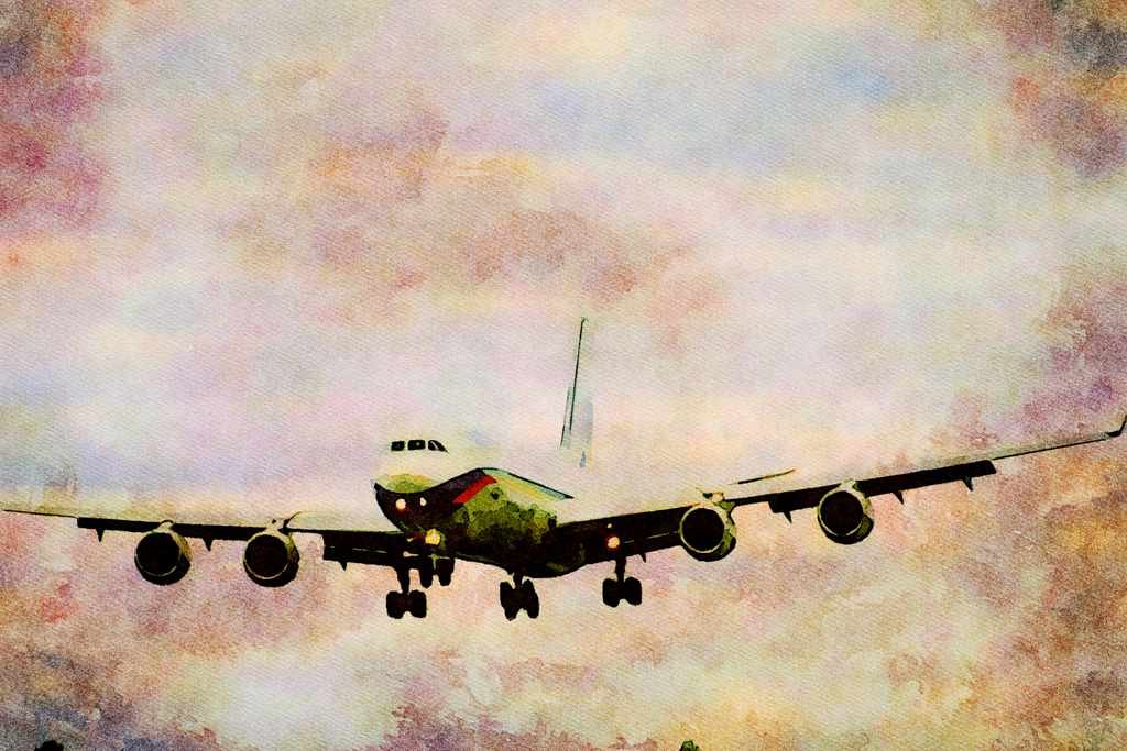 781083 ILYUSHIN 96m, Airliner, Russia A4 Limited Edition Watercolour Print