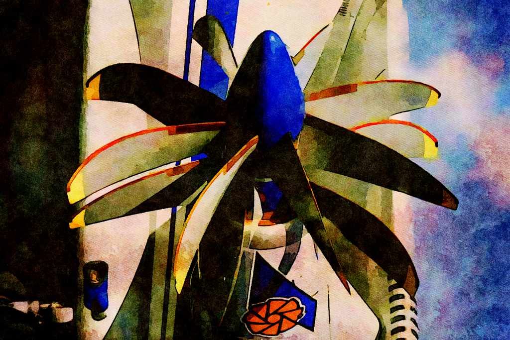 781084 D27 Propfan, Experimental, Russia A4 Limited Edition Watercolour Print