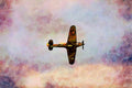 781092 Spitfire, Woodford Air Show 1990, England A4 Limited Edition Watercolour Print
