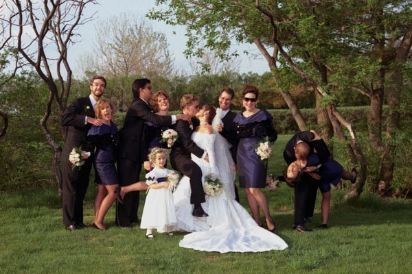 782007 Crazy Bridal Party A4 Photo Print