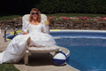 782008 Bride Relaxing By The Pool A4 Photo Print