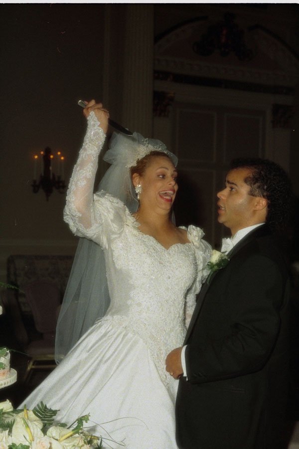 782013 Bride Stabbing Groom, Joking A4 Photo Print