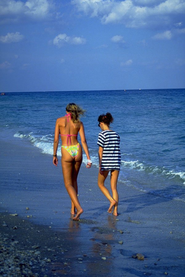 782026 Beach Walkers A4 Photo Print