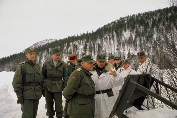 782033 King Olaf Of Norway, During Winter Exercises With Troops A4 Photo Print